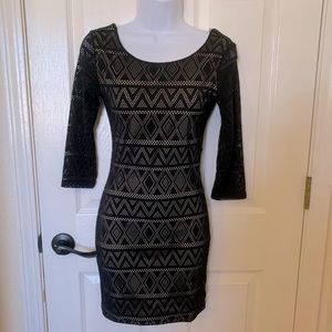 New Agaci black lace Bodycon Dress